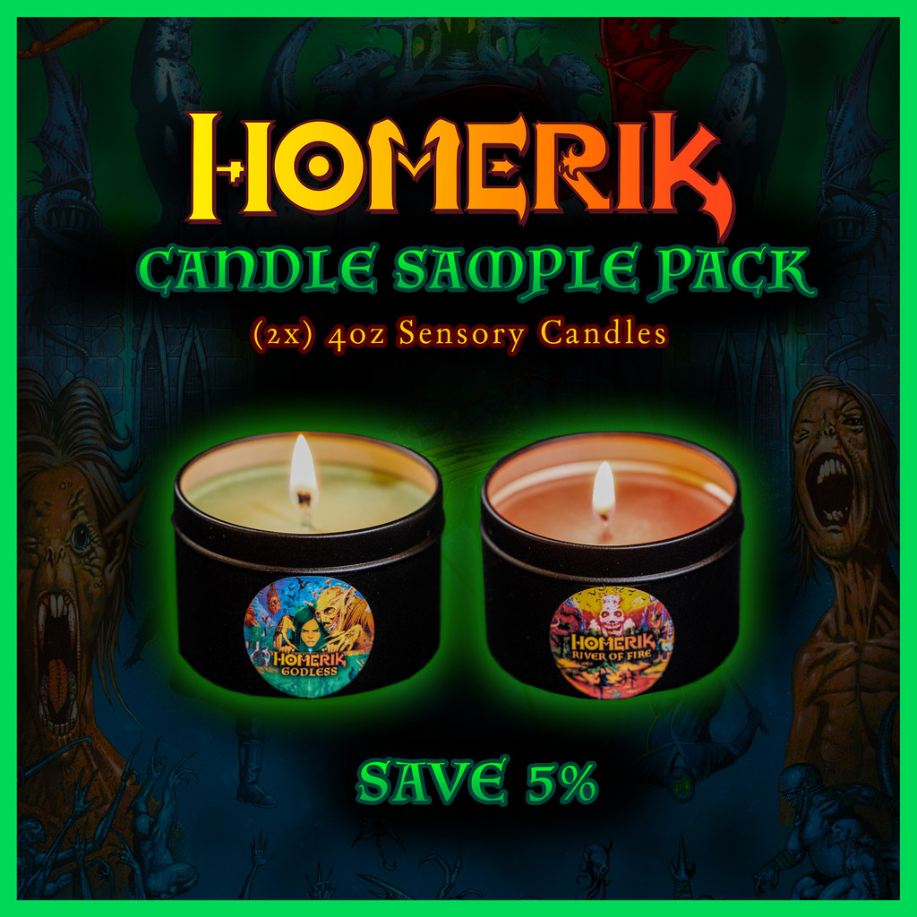 Homerik "The Circle of Dead Children" Candle Sample Pack