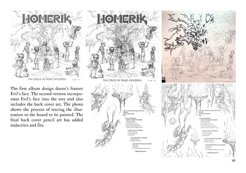 Homerik "The Art of The Circle of Dead Children" Lyrics & Art Book [Hardcover] (plus HDR Digital Artwork Downloads)