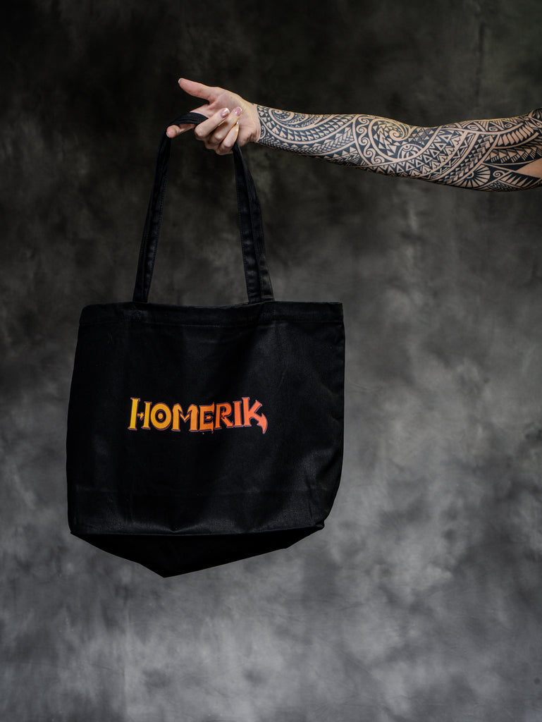 Homerik "Abandon All Hope" Cotton Tote Bag