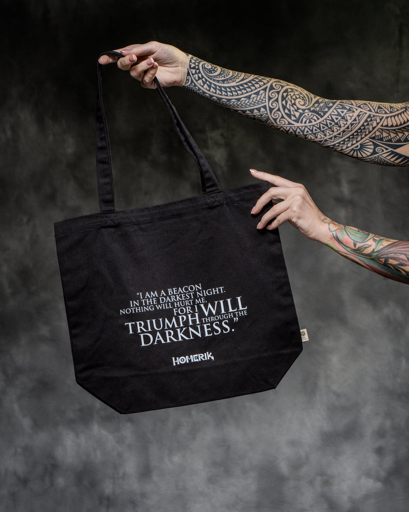 Homerik "Godless" Lyrics & Artwork Tote Bag