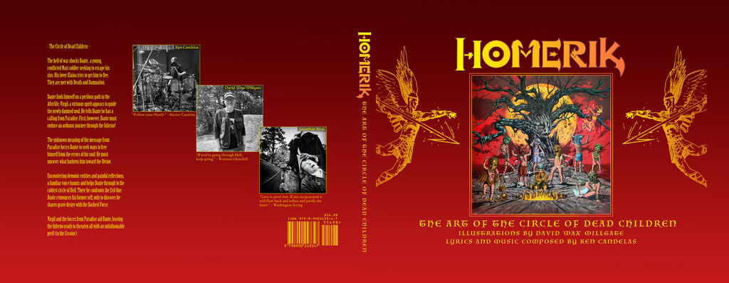 Homerik "The Art of The Circle of Dead Children" Lyrics & Art Book [Hardcover] (plus HDR Digital Artwork Downloads)