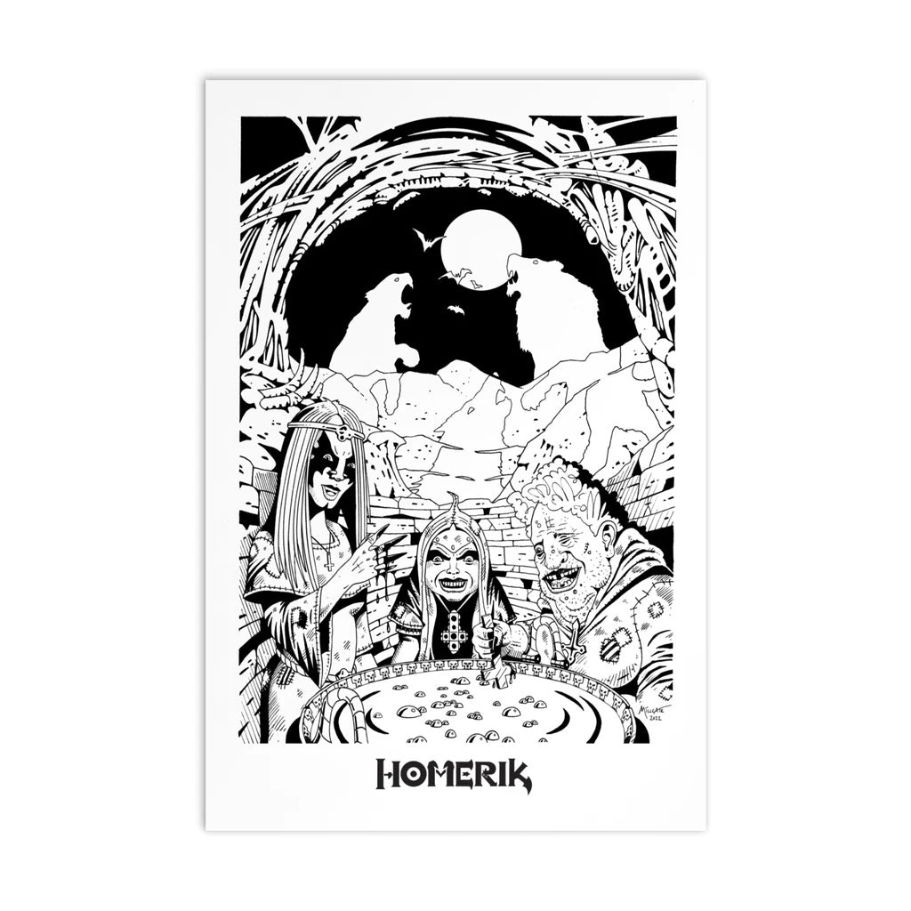 Homerik "A Great Prophecy" Illustration Postcard (4"x6")